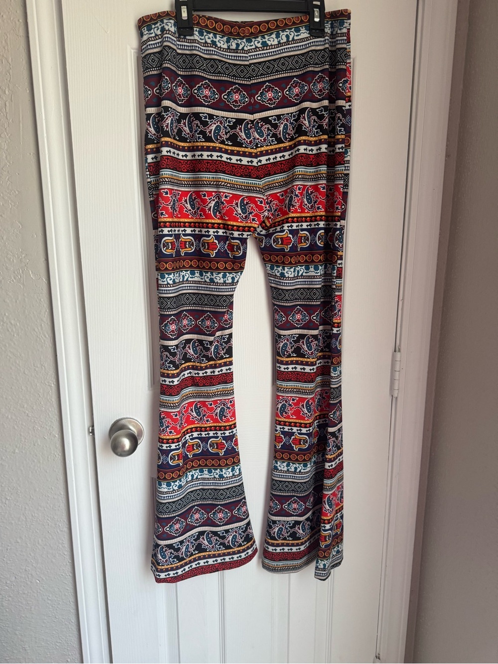 Girls Multicolor Ethnic Print Flare Leggings - Comfortable Kids Bottoms